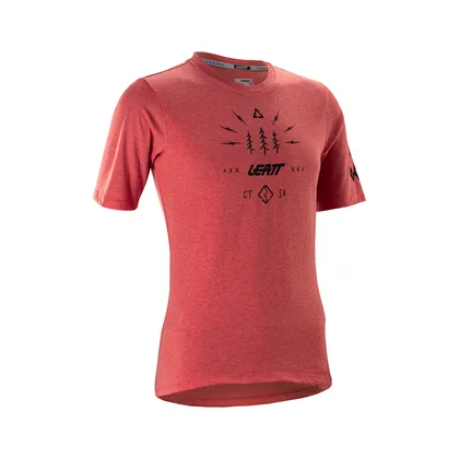 LEATT dres krátky rukáv MTB Gravity 3.0 Women, Dusty Red