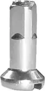 Niple hliníkové 2x14mm, strieborné
