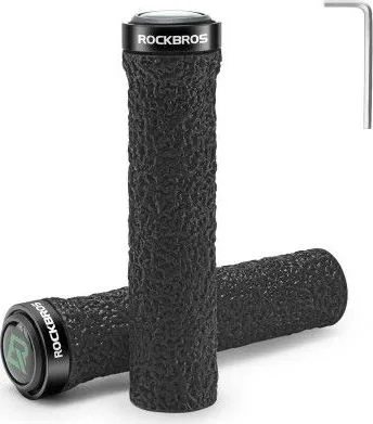 Rukoväť RockBros, skrutkovacia, TPE kratón, čierna
