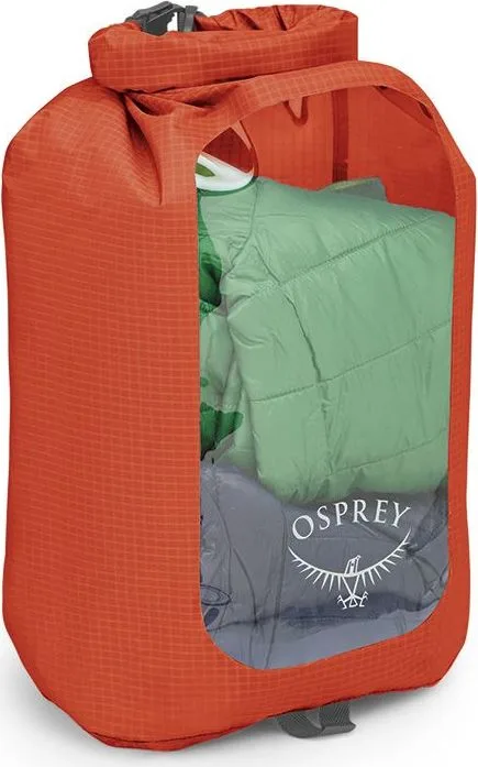 Vak Osprey Dry Sack 12 l Window Mars Orange