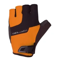 Chiba Cyklistické rukavice Gel Comfort BLACK/ORANGE L, Oranžová