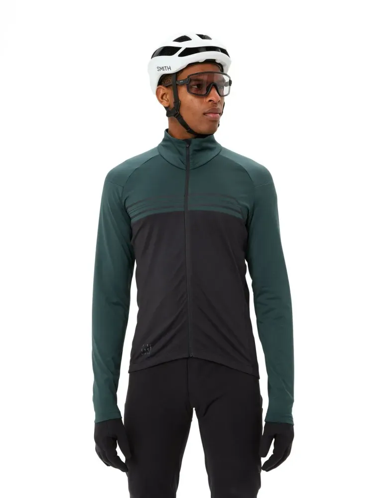 Vaude cyklistický dres s dlhým rukávom Posta III, pánsky, deep pond