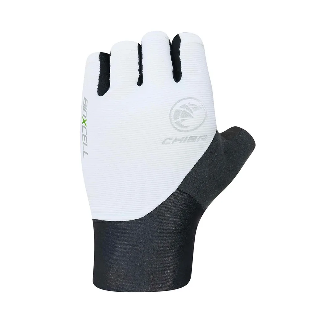 Chiba Cyklistické rukavice BioXCell Classic WHITE S, Biela