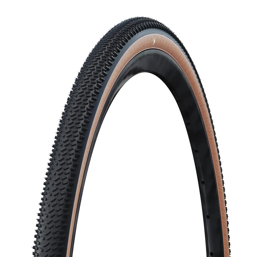 Plášť G-ONE R 700x35C (35-622) 67EPI 445g TLE Evo V-Guard Super Race Addix Race hnedý bok skladací