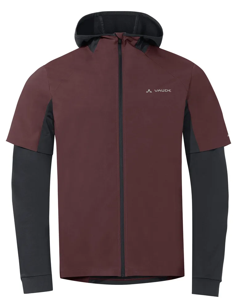 Vaude cyklistický dres All Year Moab FZ Hoody, pánsky, dark oak