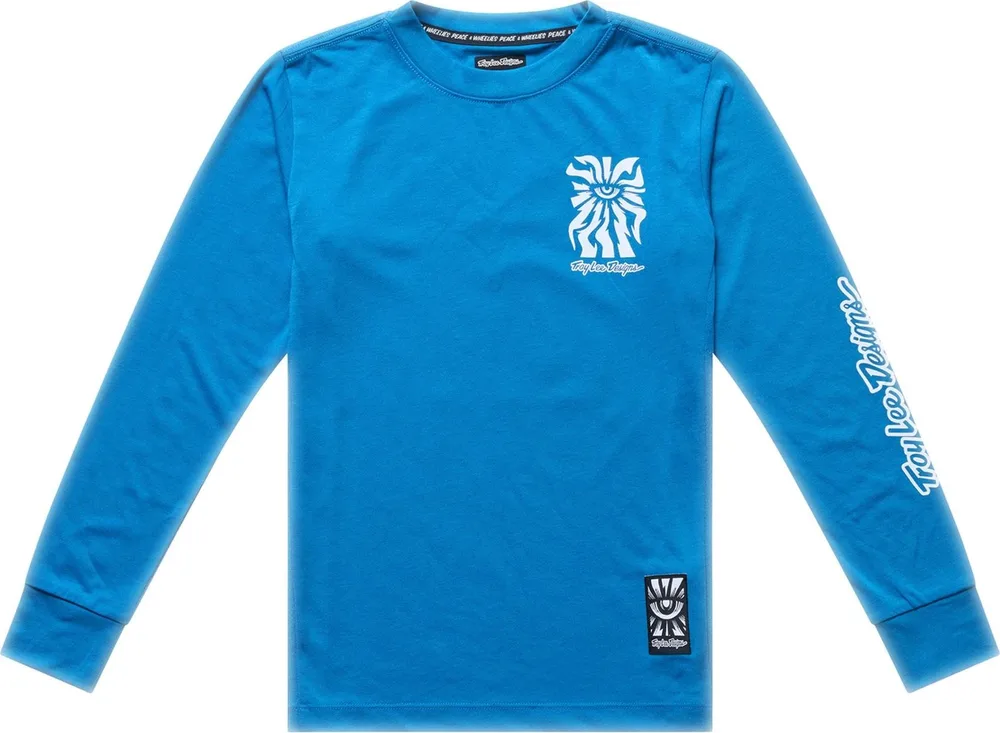 Detský dres s dlhým rukávom TLD Youth Skyline Ride Tee One Eye Aero Blue