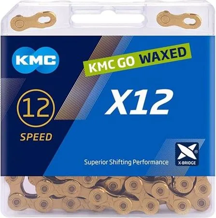 Reťaz KMC X12 Gold Ti-N Waxed, 12 Speed
