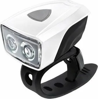 Svetlo predné biele MPB 2 biele 0,5 Watt LED, 3F, USB. V cene výrobku je zahrnutý recykl.pop.pre SR v sume 0,1248 €/kg.