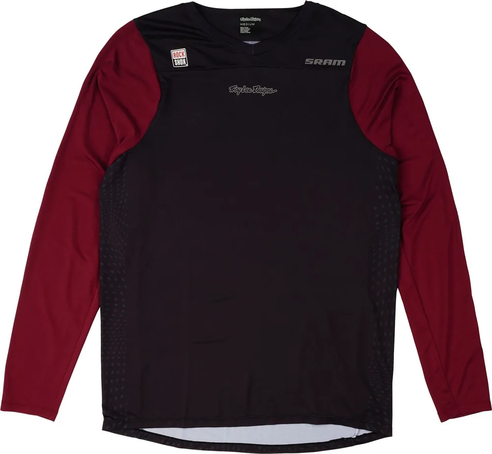 Dres s dlhým rukávom TLD Skyline Troy Lee Designs X SRAM Radioscape BLK / Berry