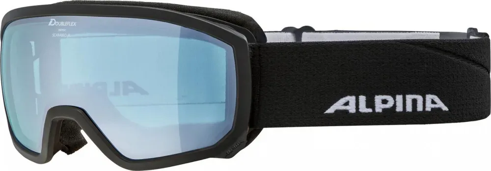 ALPINA Lyžiarske okuliare detské SCARABEO JR. black-blue matt Q-LITE blue