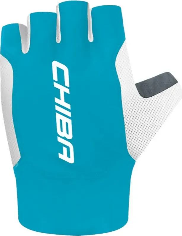 Chiba Cyklistické rukavice Mistral turquoise L, Modrá