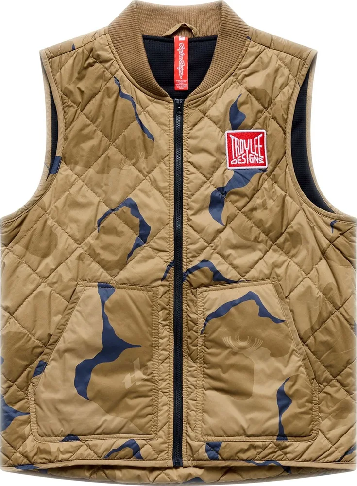 Pánska vesta TLD Ruckus Ride Vest Flow Camo Sienna