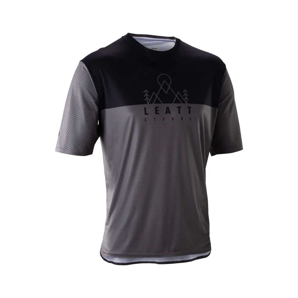 LEATT dres krátky rukáv MTB Trail 3.0, Ghost Black