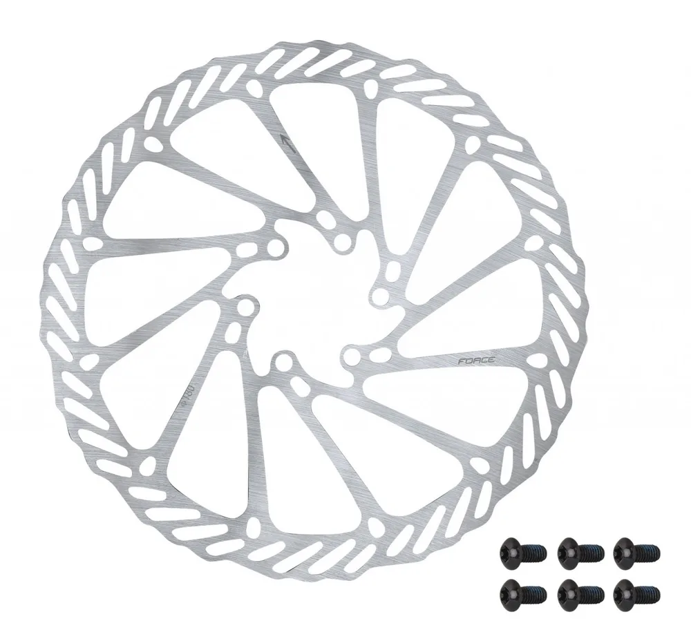 FORCE kotúč brzdový -2 180 mm, 6 dier, strieborný