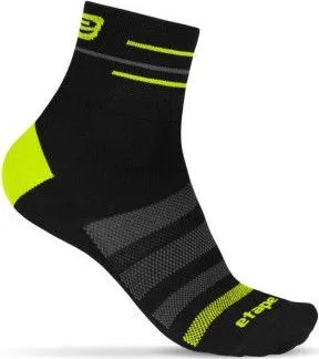 Ponožky pánske Etape Sox, veľ.XL (44-47 cm), čierno/fluorescentá