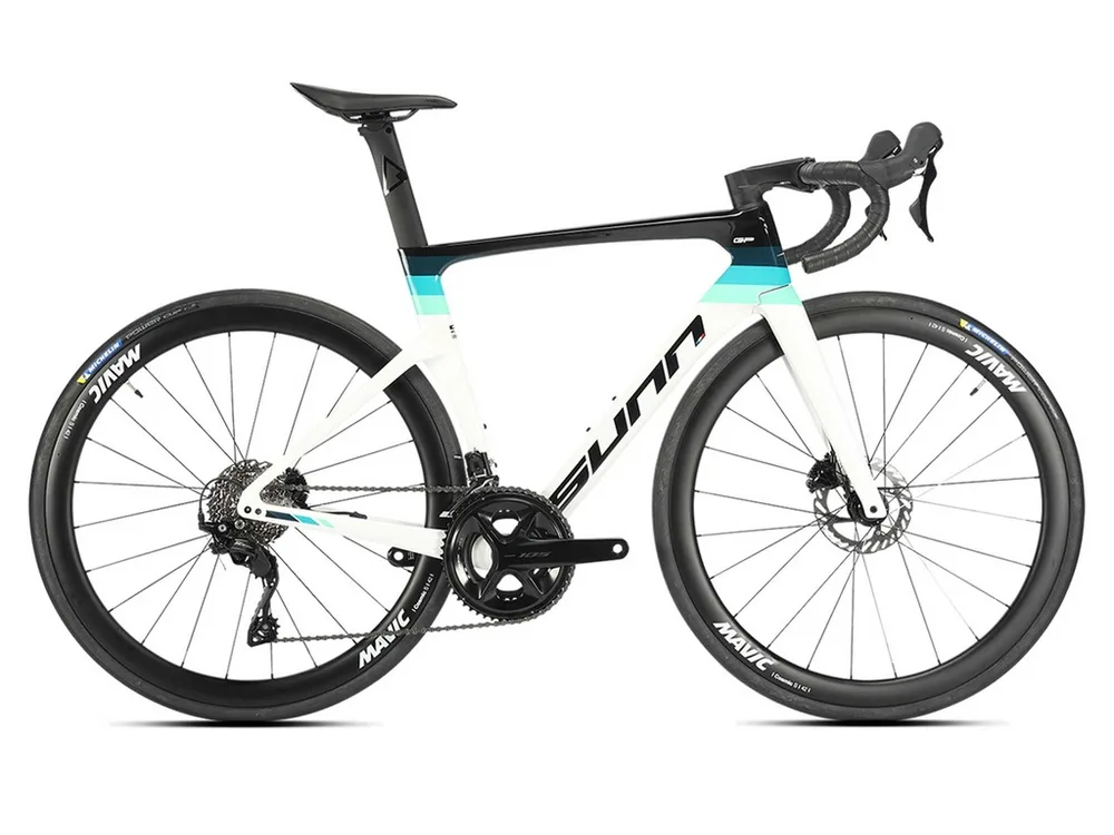 SUNN Cestný bicykel GP S2 2025, Čierna/Modrá/Biela