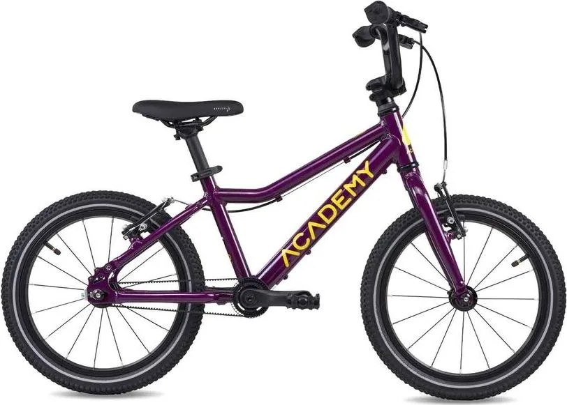 ACADEMY Detský bicykel Grade 3 Belt 16" 2025 Fialová, Žltá/Ružová/Modrá/Červená/Fialová