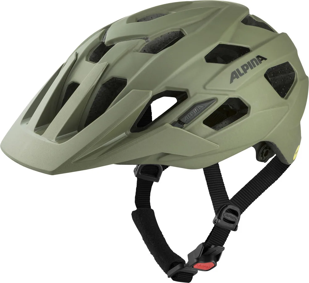 ALPINA cyklistická prilba PLOSE MIPS, olive matt