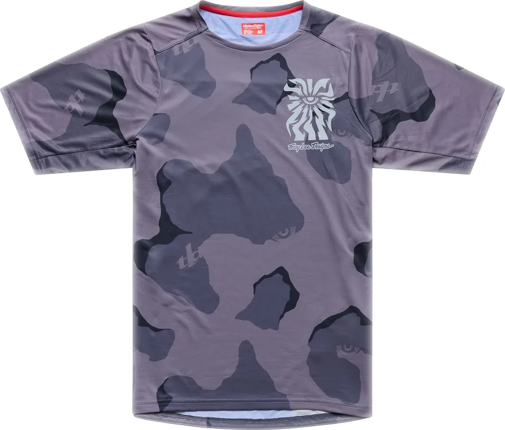 Pánsky dres s krátkym rukávom TLD Skyline Pro Flow Camo Carbon