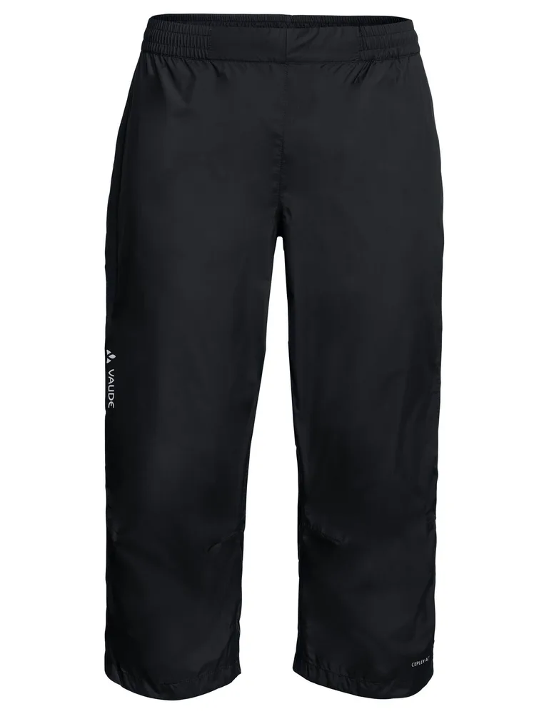 Vaude nepremokavé 3/4 cyklonohavice Drop, pánske, black