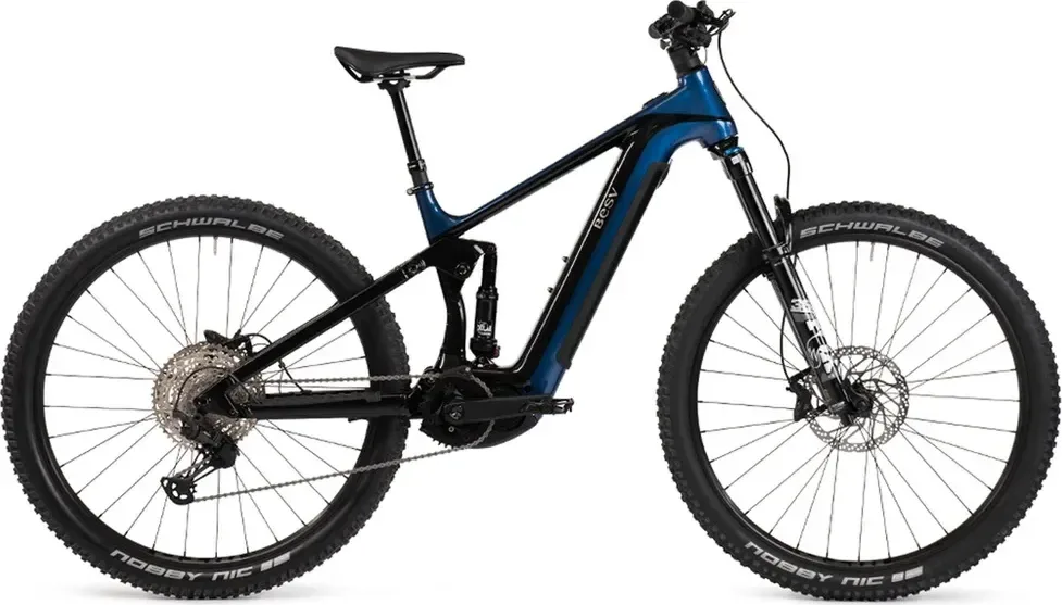 BESV Horský elektrobicykel TRS 130 1.0 2025 L, Čierna/Modrá