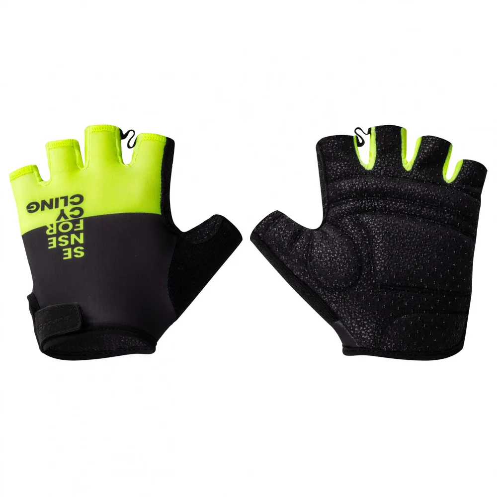 Force rukavice FINE, čierno-fluo
