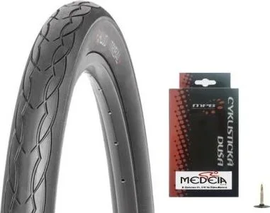 Plášť Kujo Tribal 27,5x2,0 + duša 27,5x1,9-2,3 F/V, sada ... V cene plášťov je zahrnutý recyklačný poplatok vo výške 0,099 €/kg