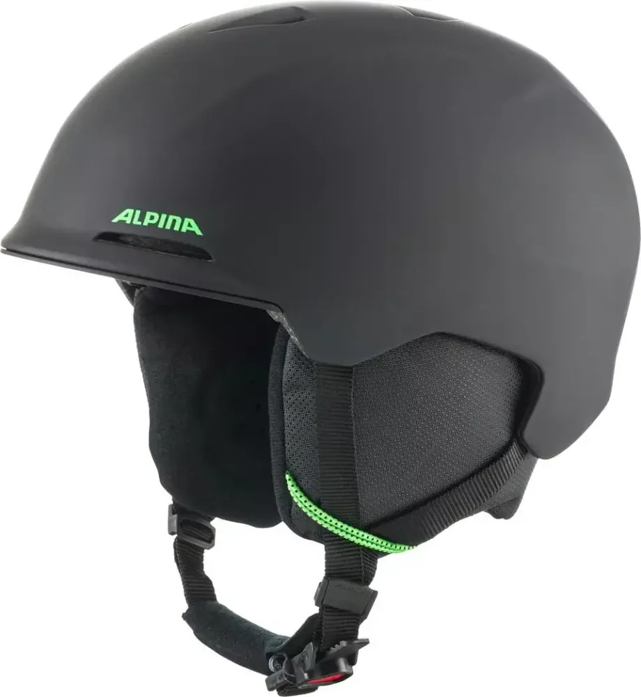 ALPINA Detská lyžiarska prilba BRIX JR black-neon matt
