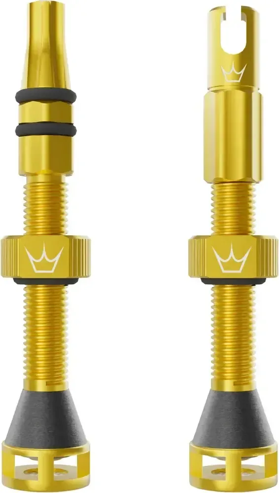 Bezdušové ventily Peaty's Holeshot Fast Flow 42 mm Gold