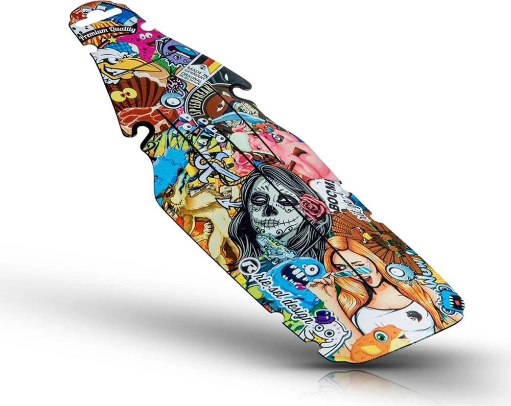 Zadný blatník RIESEL Rit:ze Large, Stickerbomb