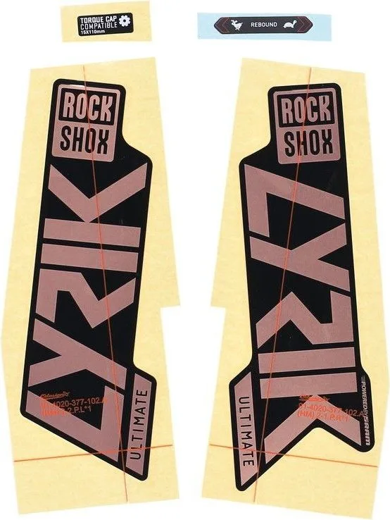 Nálepky RockShox Lyrik ULT 27/29 MCPRF/GLB