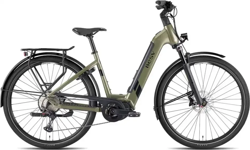 BESV Mestský elektrobicykel TR 1.1 LS 2025 M, Zelená