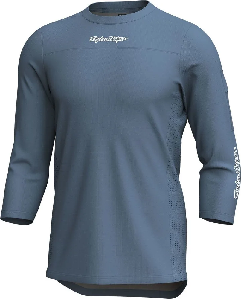 Pánsky dres s 3/4 rukávom TLD Ruckus Ride Tee Mono Slate