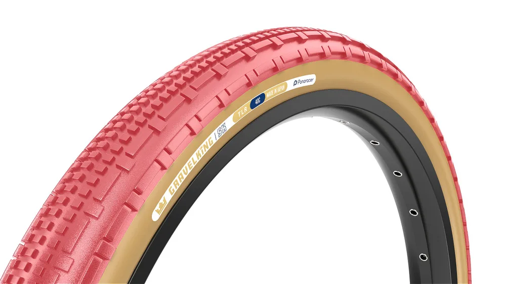 PANARACER plášť Gravelking SK - 700, kevlar, Sakura, Brown sidewall