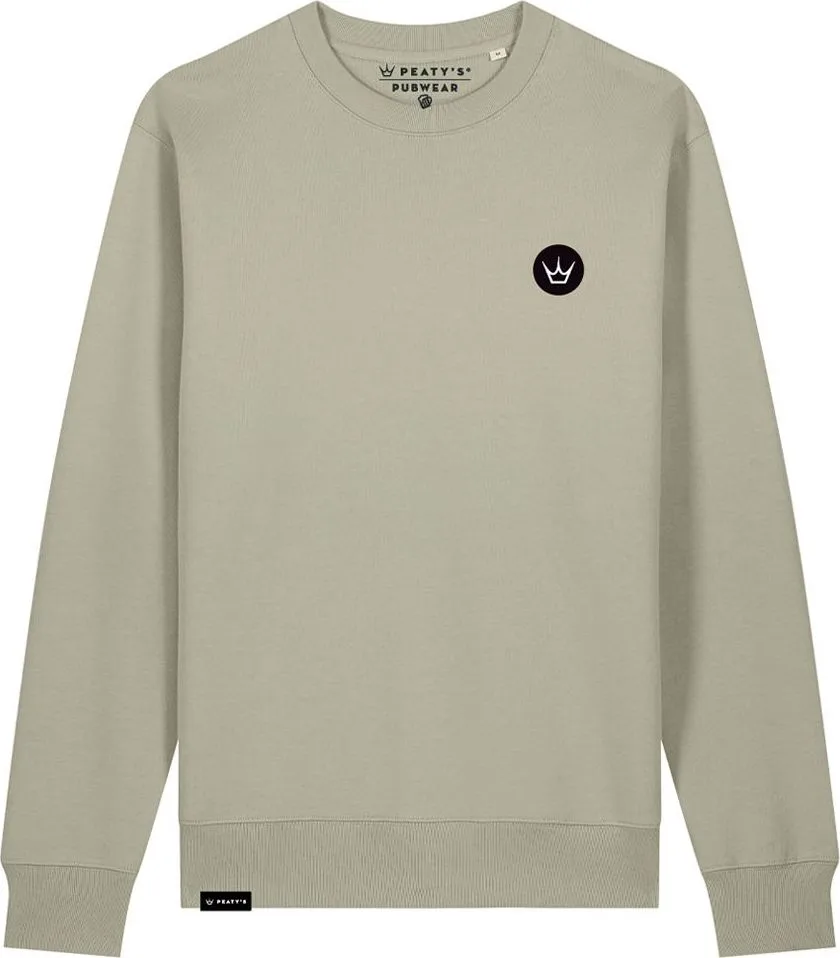 Mikina Crew Peaty's Pubwear - Crown / Stone
