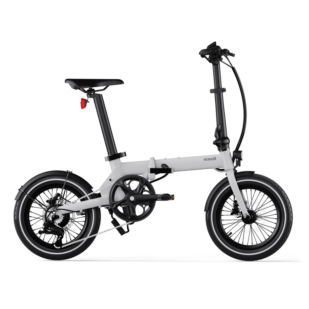 EOVOLT Skladací elektrobicykel Morning 16" V3 2025 Sivá, Čierna/Zelená/Sivá/Modrá