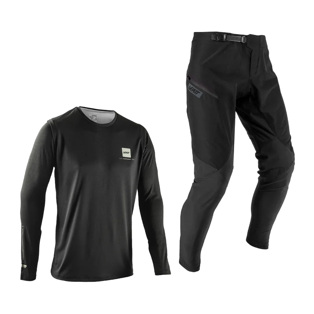 LEATT Ride Kit MTB Gravity 1.0 Junior, Ghost Black