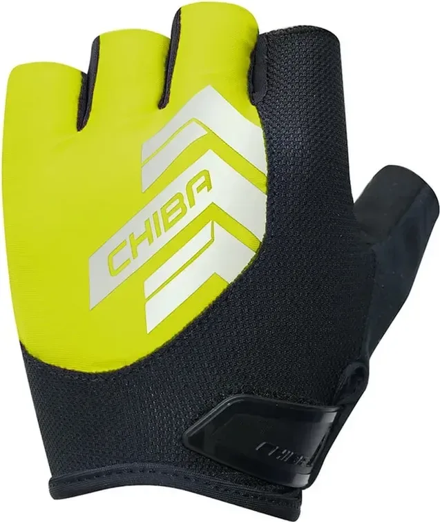 Chiba Cyklistické rukavice Reflex NEON L, Žltá