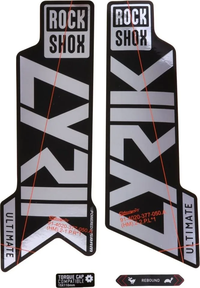 Nálepky RockShox Lyrik ULT 27/29 GPLRF/GLB