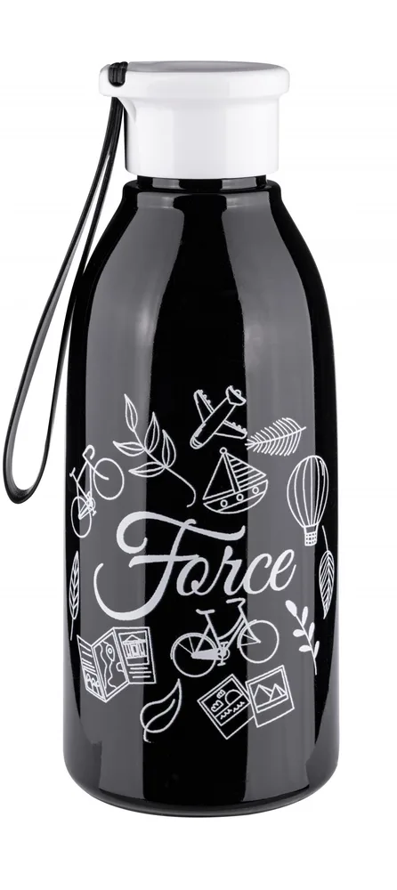 FORCE fľaša DROP 0,6 l, čierna