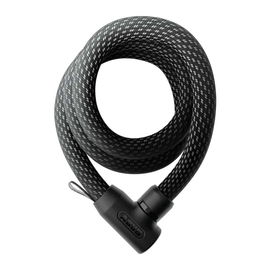 ABUS Zámok na bicykel Yarnit 4004K/140 čierny, Čierna
