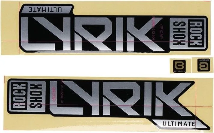 Nálepky RockShox Lyrik ULT 27/29 MSLVF/GLB