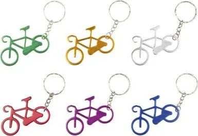 Kľúčenka - prívesok v tvare bicykla, 12ks/sada