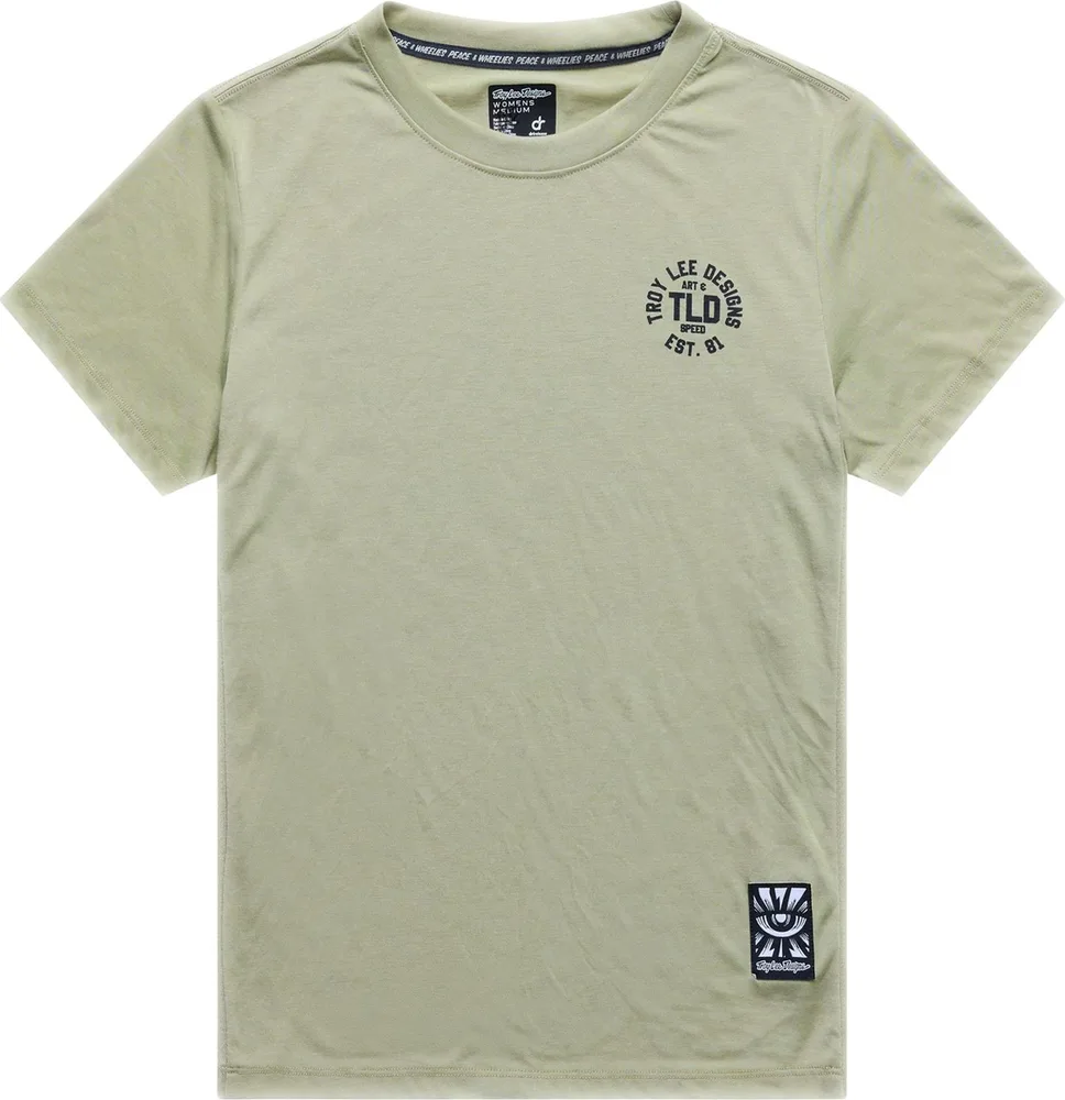 Dámsky dres s krátkym rukávom TLD Lilium Ride Tee Stamps Sage
