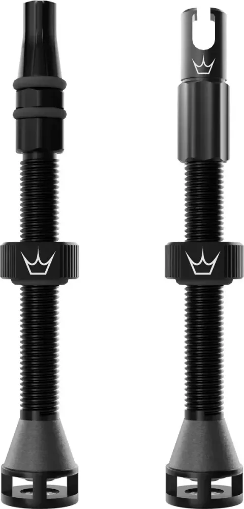 Bezdušové ventily Peaty's Holeshot Fast Flow 60 mm Black