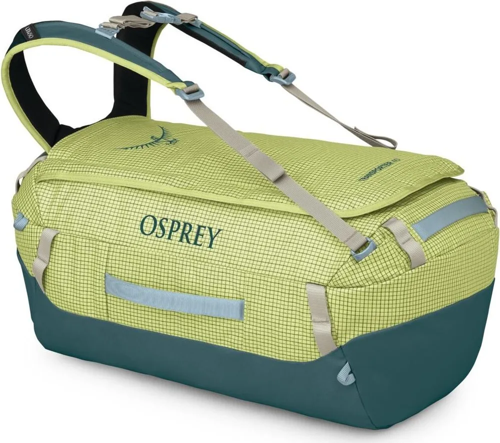 Cestovná taška Osprey Transporter Duffel 40 Glow Dew Torrent Blue