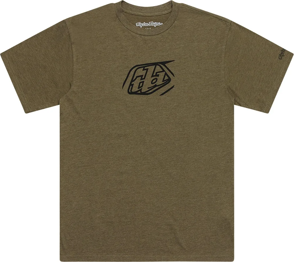 Tričko s krátkym rukávom TLD Badge Olive Heather