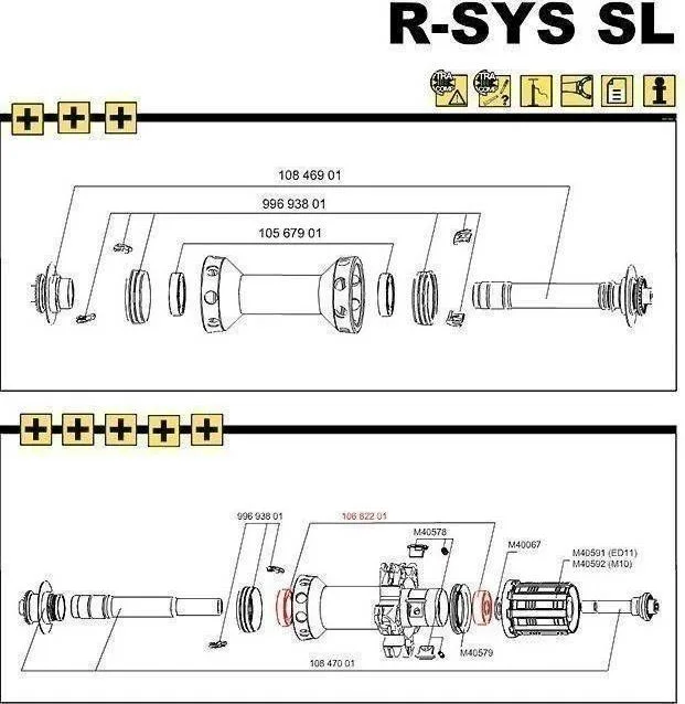 Ložiská zadného náboja Mavic QRM SL