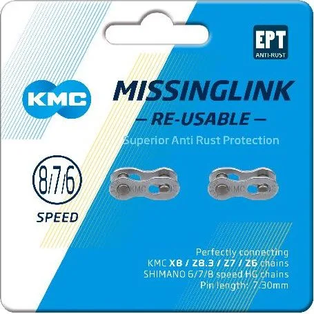 Spojka reťaze KMC MissingLink 6/7/8 Speed (2kusy)