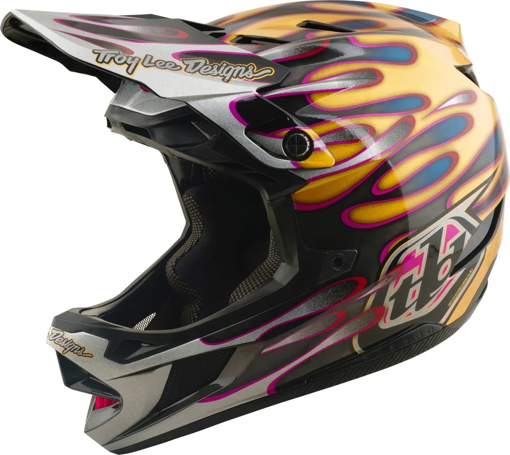 Prilba TLD D4 Carbon MIPS Overspray Gold / Black